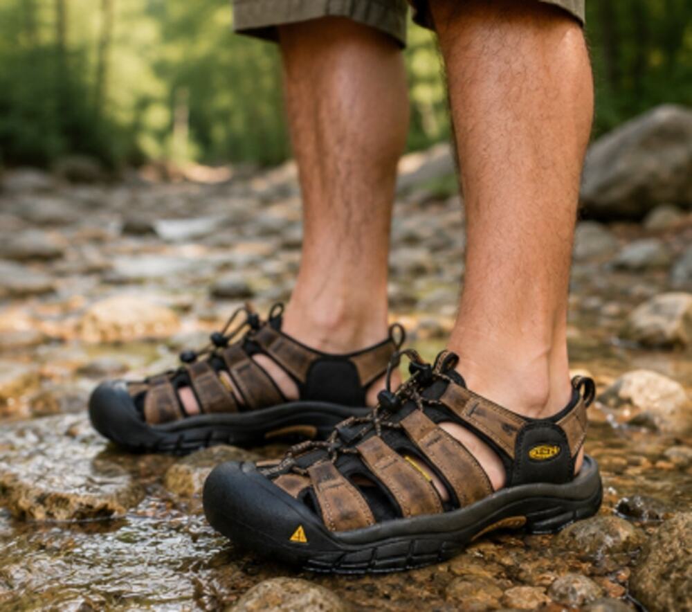 KEEN Newport H2 Waterproof Hiking Sandals Men's Size 10.5 Brown Outdoor